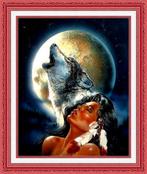 # Compleet nieuw borduurpakket; Night howling #, Ophalen of Verzenden, Nieuw, Handborduren, Borduurpakket