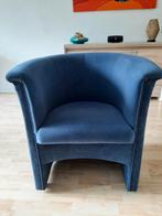 Fauteuil blauw, Ophalen, Gebruikt, Minder dan 75 cm, Stof