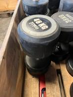 1 x 46 kg rubberen dumbell gewicht, Sport en Fitness, Fitnessmaterialen, Dumbbell, Fitness world, Ophalen, 1 x 46 kg