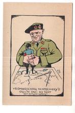 2e Wereldoorlog Militair Spotprent  Montgomery temt Hitler, Verzenden, Voor 1920, Ongelopen, Overige thema's