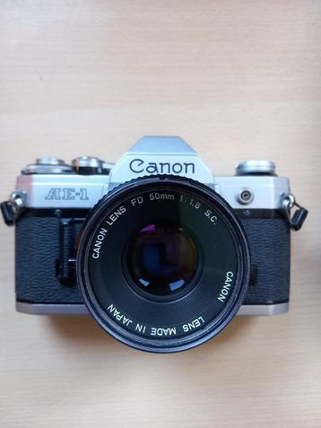 Canon AE-1 + 50mm 1.8 s.c. beschikbaar voor biedingen