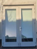 Hardhouten openslaande tuindeuren inclusief kozijn!, Ophalen, Gebruikt, Deurkozijn, 150 tot 225 cm