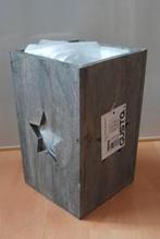 Nieuw windlicht met kaars, Ophalen of Verzenden, Nieuw, Overige materialen, Minder dan 25 cm