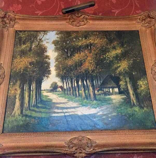 Groot oude schilderij landschap,olieverf op doek,barok, Antiek en Kunst, Kunst | Schilderijen | Klassiek, Ophalen