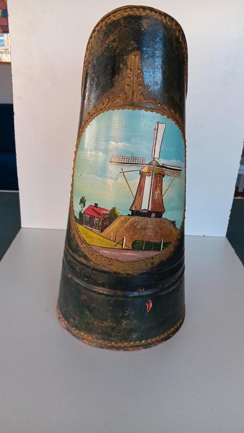 Kolenkit beschilderd met molen, Antiek en Kunst, Antiek | Woonaccessoires, Ophalen of Verzenden