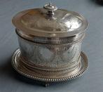 Silver Plated  Koektrommel Atkin Bros. Sheffield ca. 1890, Ophalen of Verzenden, Zilver
