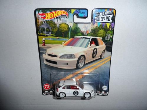 Hot Wheels Premium - '99 Honda Civic Type R EK9 - 1:64, Hobby en Vrije tijd, Modelauto's | Overige schalen, Nieuw, Auto, Ophalen of Verzenden
