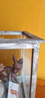 Vitrine kastje, stolp, presentatie kastje, vitrinekastje, Huis en Inrichting, Woonaccessoires | Overige, Ophalen, Gebruikt, Vintage