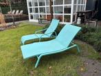 Fermob Alize ligbed & ligstoel met voetenbankje, Ophalen, Zo goed als nieuw, Aluminium, Verstelbaar