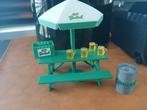 GROLSCH picknick tafel + Parasol + bierpullen + kratje, Ophalen of Verzenden, Nieuw, Reclamebord, Plaat of Schild, Grolsch