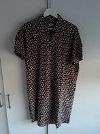 Milano Italy Groen/Roze/Beige Jurk Met Print Maat 38, Maat 38/40 (M), Beige, Ophalen of Verzenden, Boven de knie