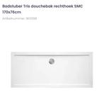 Badstuber Tris Douchebak 170x76cm + Poten & Sifon, Doe-het-zelf en Verbouw, Sanitair, Ophalen, Nieuw, Douche