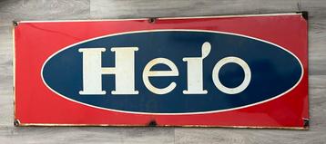 Vintage Emaille Bord Hero Langcat Bussum met Gebruikssporen beschikbaar voor biedingen