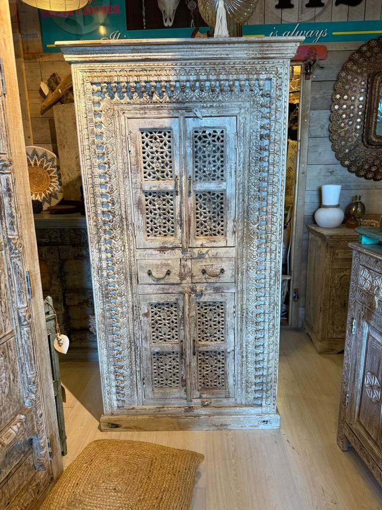 Gave India/Ibiza style kast, Huis en Inrichting, Kasten | Buffetkasten, Ophalen, Nieuw, 25 tot 50 cm