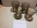 4 glazen, rookglas., Ophalen of Verzenden, Gebruikt, Overige typen