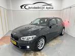 BMW 1-serie 118i High Executive Aut Lci Led 2017, 65 €/maand, Gebruikt, Zwart, Leder