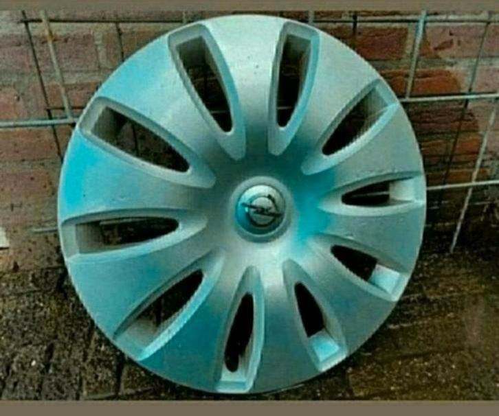 Wieldop,Opel,doorsnede 45 cm,Saab,Vauxhall,grijs, kunststof, Auto diversen, Wieldoppen, Gebruikt, Ophalen of Verzenden