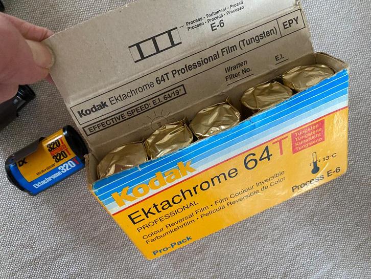 Analoge films 6x6 kodak ektachrome, Audio, Tv en Foto, Filmrollen, Accessoire, Ophalen of Verzenden