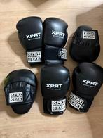 2 sets BOKSHANDSCHOENEN XPRT TOP GLOVES ZWART, Ophalen of Verzenden, Zo goed als nieuw, Bokshandschoenen
