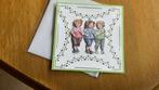 Zelfgemaakte kaart met hobbydots.   Wandelende dames, Hobby en Vrije tijd, Ophalen of Verzenden, Nieuw