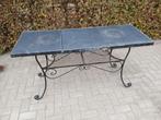 Te koop tuintafel, Tuin en Terras, Ophalen, Gebruikt, Rechthoekig, Hout