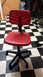 Bureau stoel ikea, Huis en Inrichting, Ophalen, Zo goed als nieuw, Rood, Bureaustoel