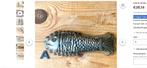 Vintage Fish shaped terrine mold, puddingvorm metaal vispate, Antiek en Kunst, Antiek | Keukenbenodigdheden, Ophalen