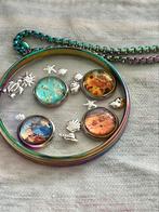 *Uniek!* Ketting+lockethanger+ floaters Van Gogh…, Overige kleuren, Nieuw, Ophalen of Verzenden, Overige materialen
