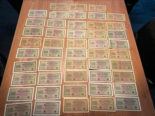 De Reichsbanknote van 1000 Mark uit 1922 48x, Postzegels en Munten, Aandelen en Waardepapieren, Aandeel, Ophalen of Verzenden