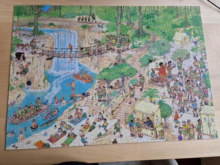 Drie  jan van haasteren puzzels te koop of ruilen, Hobby en Vrije tijd, Denksport en Puzzels, Zo goed als nieuw, Legpuzzel, 500 t/m 1500 stukjes