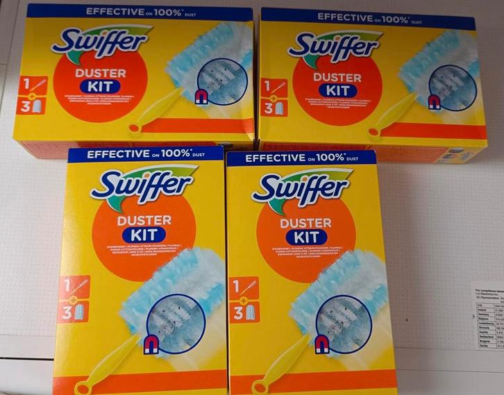 Swiffer Duster StarterKit (4 doosjes) nieuw, Huis en Inrichting, Schoonmaakartikelen, Overige typen, Ophalen of Verzenden