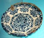 mooie Makkum Tichelaar schotel met zilverbeugel, Antiek en Kunst, Ophalen of Verzenden