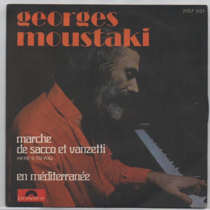 Georges Moustaki- Marche de Sacco et Vanzett, Cd's en Dvd's, Vinyl Singles, Zo goed als nieuw, Pop, Verzenden