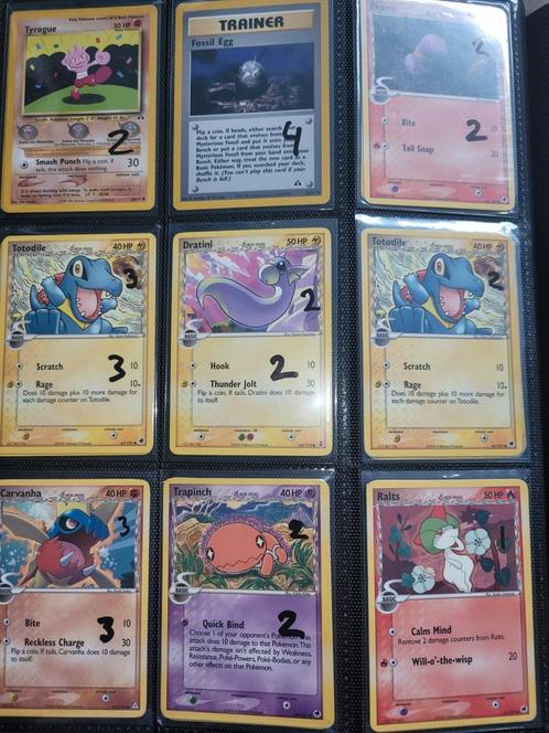 Pokemon , delta species , prijzen staan op de kaarten., Hobby en Vrije tijd, Verzamelkaartspellen | Pokémon, Zo goed als nieuw
