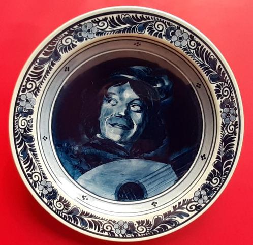 Luitspeler Frans Hals Gouda 24cm 71-15 Goedewaagen, Antiek en Kunst, Antiek | Wandborden en Tegels, Ophalen