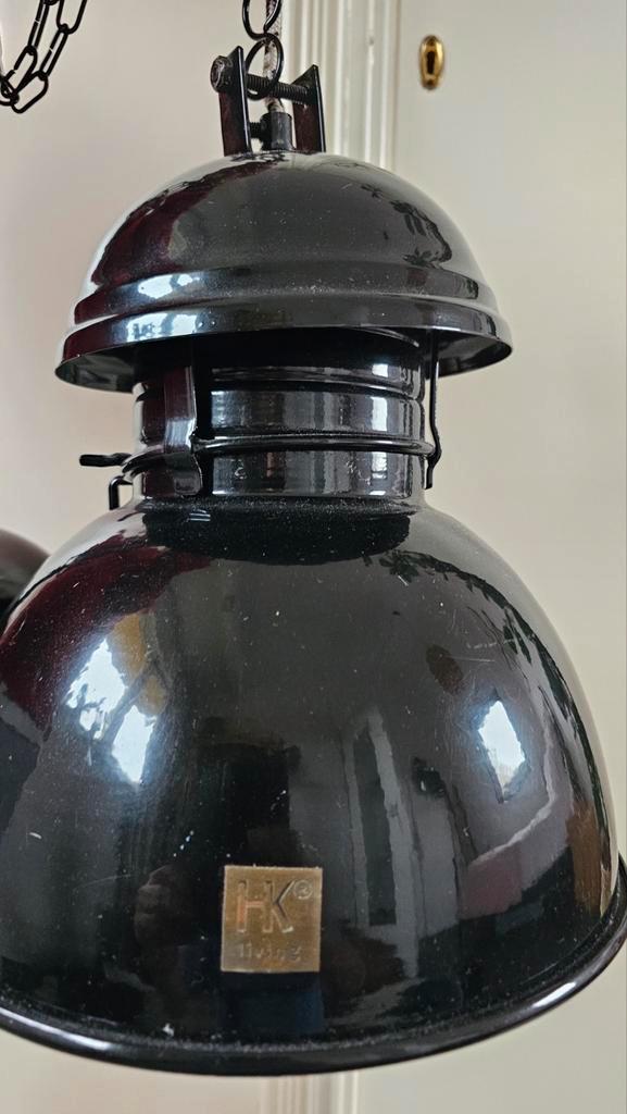 2x HK Living Industriële retro Hanglamp Warehouse, Huis en Inrichting, Lampen | Hanglampen, Gebruikt, Minder dan 50 cm, Metaal
