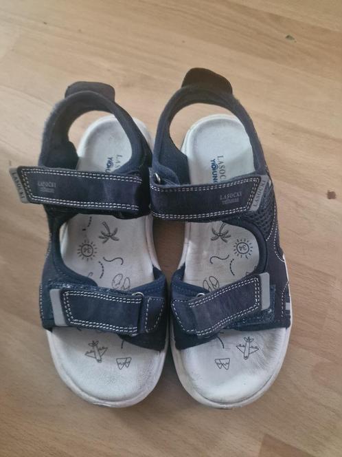 bijna nieuwe leren sandalen, maat 35, Kinderen en Baby's, Kinderkleding | Schoenen en Sokken, Zo goed als nieuw, Overige typen