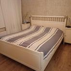 Hemnes Ikea Wit tweepersoonsbed 180x220, Huis en Inrichting, Slaapkamer | Bedden, Ophalen, Gebruikt, Tweepersoons, 180 cm