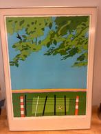 Harrie Gerritz Zeefdruk - Landschap met Koe en Vogel, Ophalen