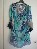 Prachtige 100% zijden tuniek in blauw LALTRAMODA 48 snazzeys, Kleding | Dames, Maat 46/48 (XL) of groter, Nieuw, Laltramoda, Verzenden