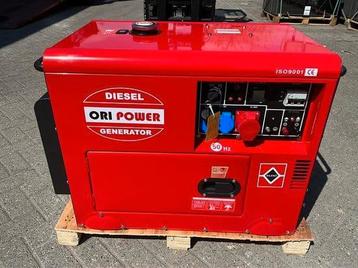 NOODSTROOM AGGREGAAT/GENERATOR DIESEL 6500W NIEUW 8,1 KVA beschikbaar voor biedingen
