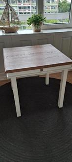 Riviera maison tafel 70x70, Huis en Inrichting, Tafels | Eettafels, Ophalen, Zo goed als nieuw, Rechthoekig