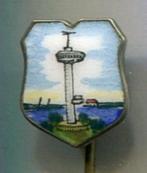 Euromast Rotterdam email op zilverkleurig speldje ( U_056a ), Verzamelen, Speldjes, Pins en Buttons, Verzenden, Nieuw, Stad of Land