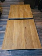 2 Eikenhouten Bijzettafels, Huis en Inrichting, Ophalen, Gebruikt