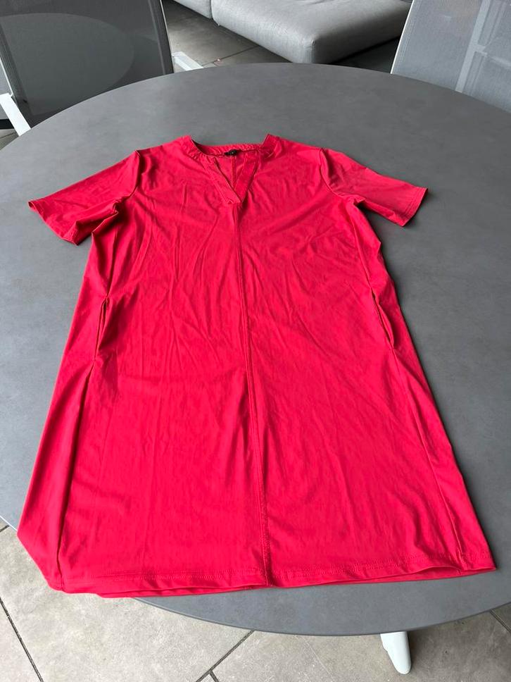 Rood G-Maxx travel jurkje, maat L, Kleding | Dames, Jurken, Zo goed als nieuw, Maat 42/44 (L), Rood, Boven de knie, Verzenden