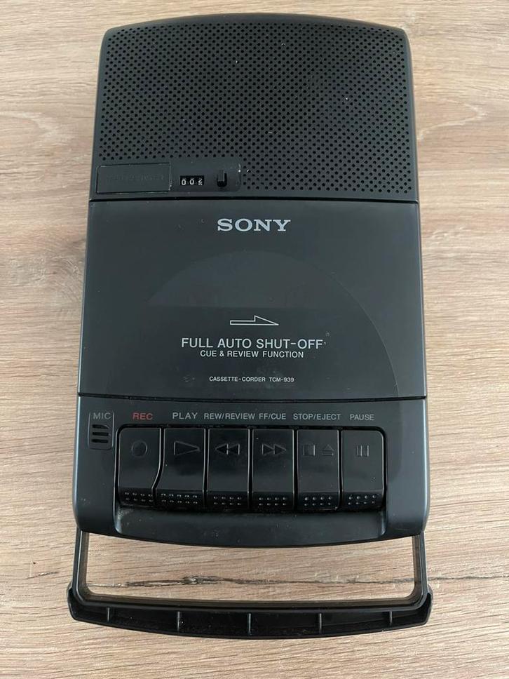 Sony TCM 939 portable cassette recorder speler, Audio, Tv en Foto, Cassettedecks, Sony, Ophalen of Verzenden