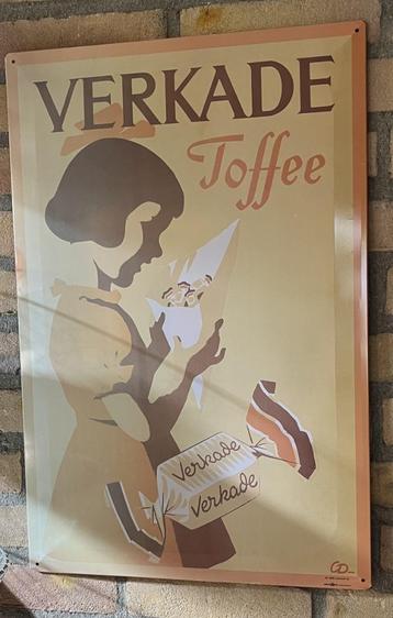 Vintage Verkade emaille reclameborden beschikbaar voor biedingen