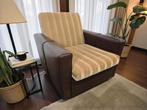 vintage skaibruine fauteuil / éénzit / zetel, Ophalen