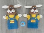 2x Handpop Koos Konijn van Roompot + Button, Ophalen of Verzenden, Zo goed als nieuw, Konijn