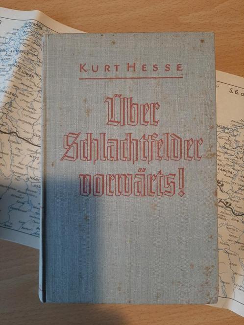 Über Schlachtfelder vorwärts, Met landkaarten bijlage (Duits, Verzamelen, Militaria | Tweede Wereldoorlog, Landmacht, Boek of Tijdschrift